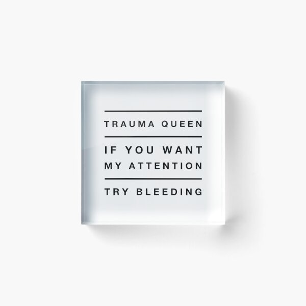 Item preview, EMT Funny Trauma Queen Medic Attention Bleeding Paramedic  designed and sold by CreatedByHeidi.