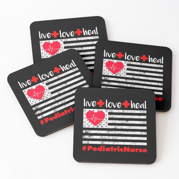 Item preview, Nurse Flag design Love Heal Pediatric American Peds Nursing designed and sold by CreatedByHeidi.