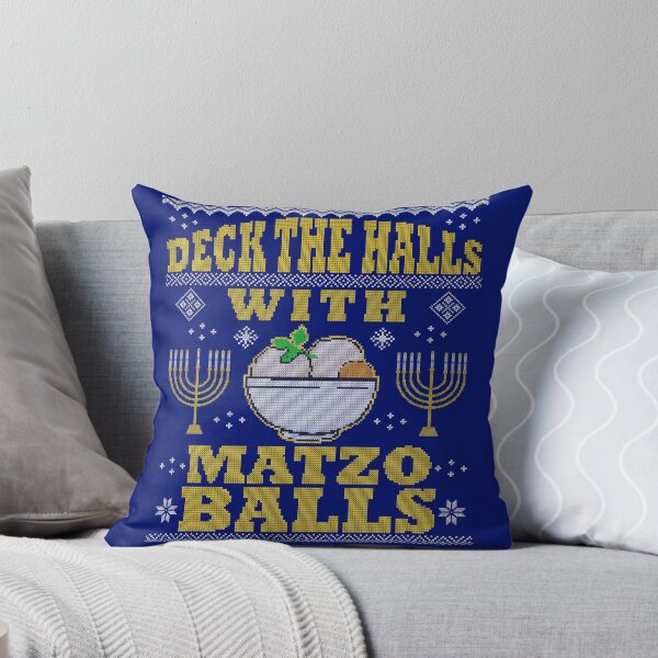 Item preview, Jewish Hanukkah Gift Deck Halls With Matzo Balls Ugly Christmas Sweater designed and sold by maindeals.