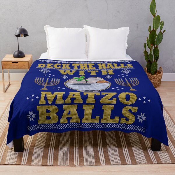 Item preview, Jewish Hanukkah Gift Deck Halls With Matzo Balls Ugly Christmas Sweater designed and sold by maindeals.