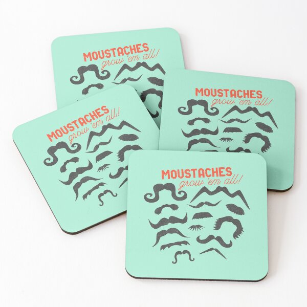 Item preview, Moustaches Grow 'em all! Funny  designed and sold by knightsydesign.