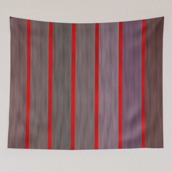 Item preview, Multiple Metallic Vertical Stripes with Red Twist designed and sold by BloomCatB.