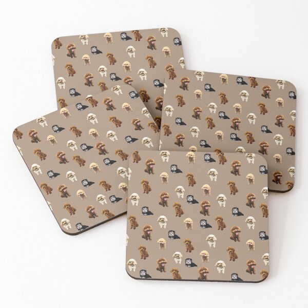 Item preview, We are Family pattern in beige designed and sold by Quick Brown Fox Canada.