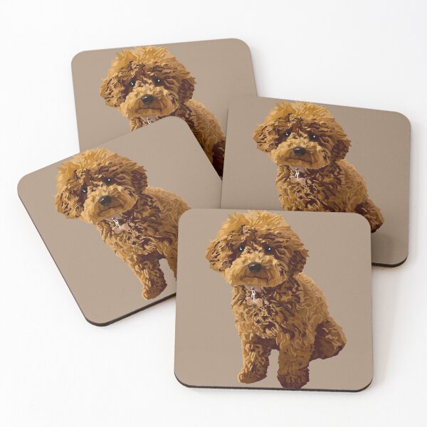 Item preview, Ginger the Toy Poodle in Beige designed and sold by Quick Brown Fox Canada.