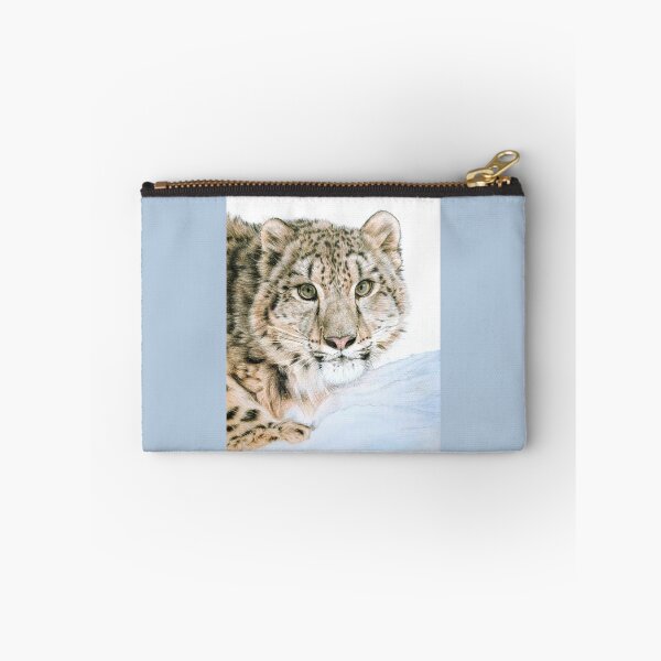 Item preview, Portrait of a juvenile snow leopard designed and sold by BeckyKidus.