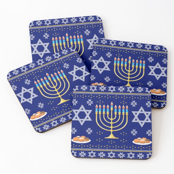 Item preview, Jewish Hanukkah Gift Menorah Candle Stand Holder Ugly Christmas Sweater designed and sold by maindeals.