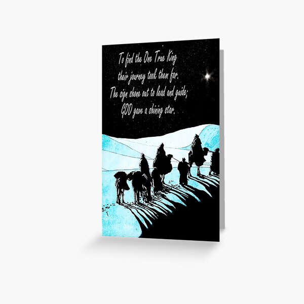 Merry Christmas! The wisemen came from the east. Greeting Card