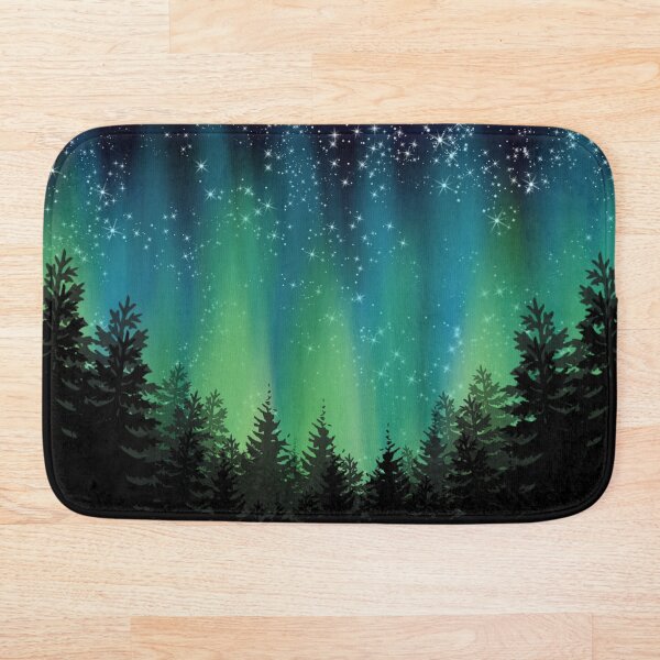 Northern Lights Bath Mat
