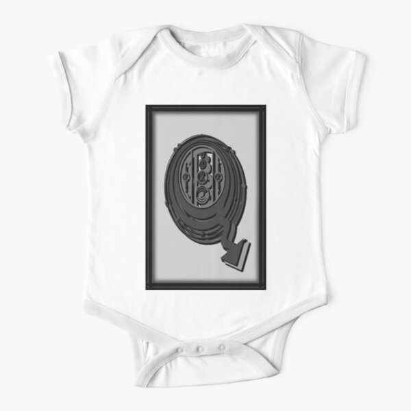 The Alphabet The letter Q Short Sleeve Baby One-Piece