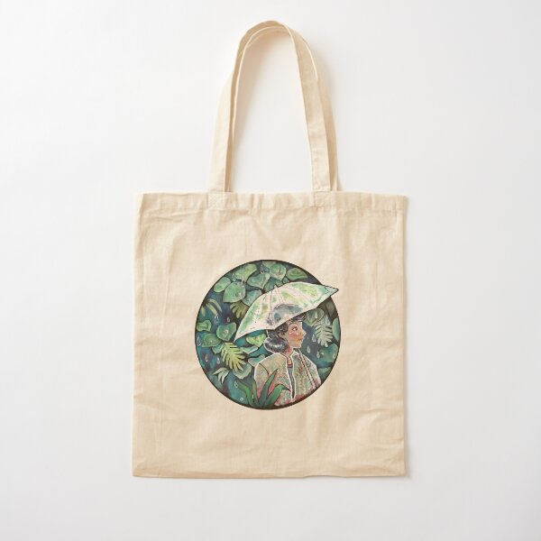 Umbrella girl Cotton Tote Bag
