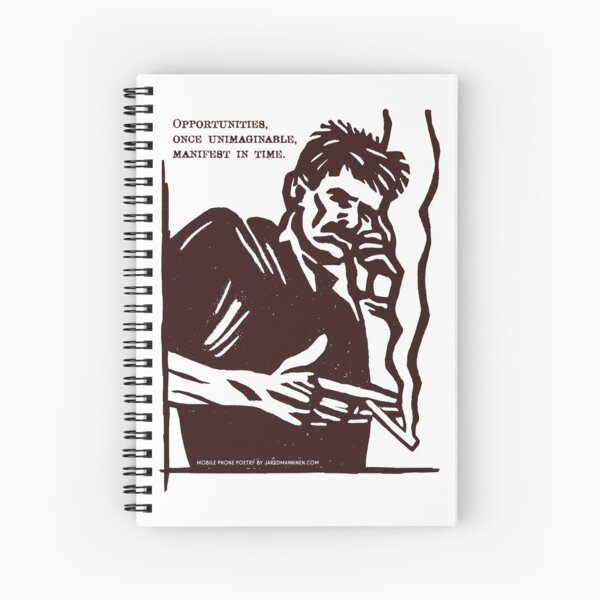 Mobile Phone Poetry Spiral Notebook