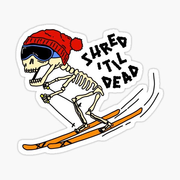 Sticker Ski Glissade - Stickers Sports - Autocollants