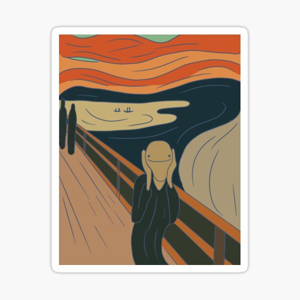 Vista previa del artículo con la obra «El grito de Ditto», diseñado y vendido por CottonAgni.