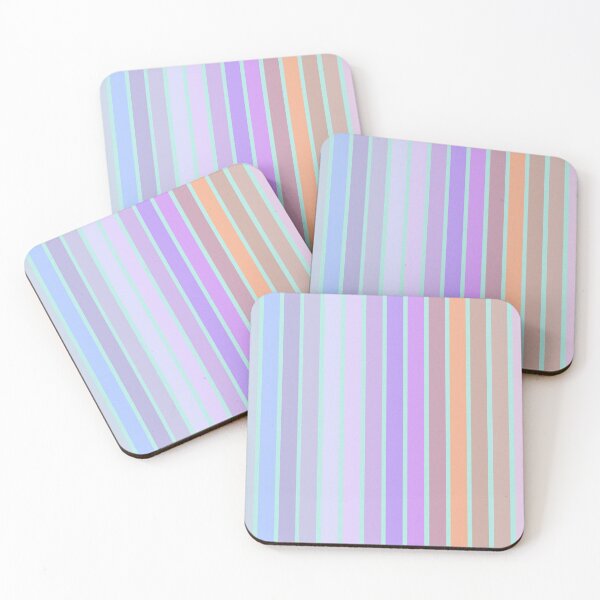 Item preview, Multiple Pastel Linen-Textured Stripes designed and sold by BloomCatB.