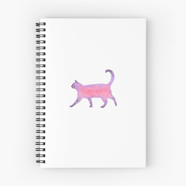 Item preview, Pink and purple watercolor cat digital painting  designed and sold by Sheletor.
