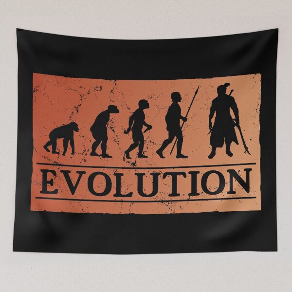 Item preview, Evolution samurai designed and sold by NicGrayGraphic.