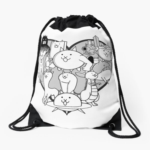Battle Cats Drawstring Bags for Sale