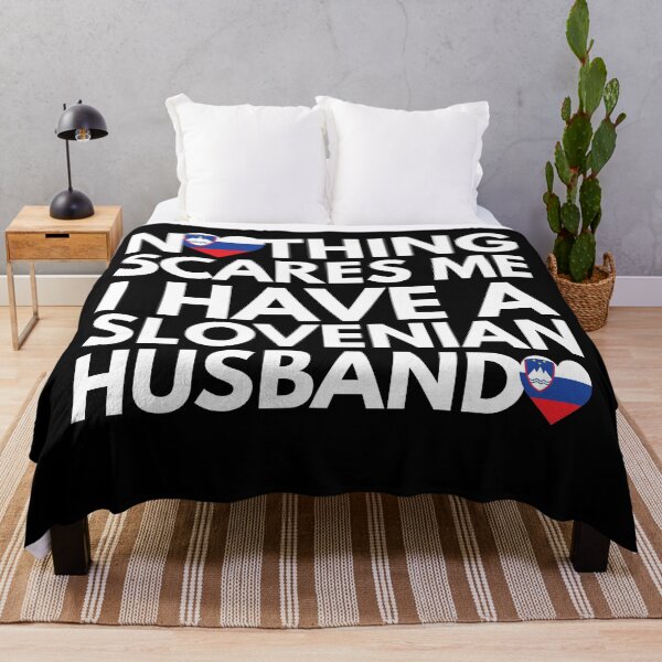 Item preview, Nothing Scares Me, I Have Slovenian Husband designed and sold by HelloFromAja.