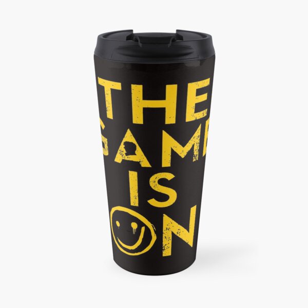 The game is on Travel Coffee Mug
