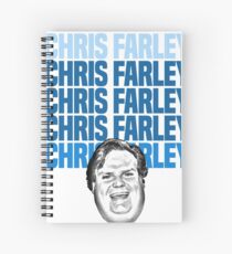 Chris Farley Nostalgia Happy face Graphic Spiral Notebook