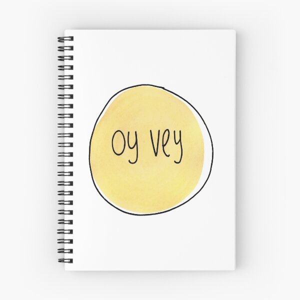 Item preview, Oy Vey Yellow Watercolor and Ink Print designed and sold by DorkRind.