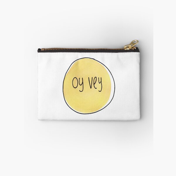 Item preview, Oy Vey Yellow Watercolor and Ink Print designed and sold by DorkRind.