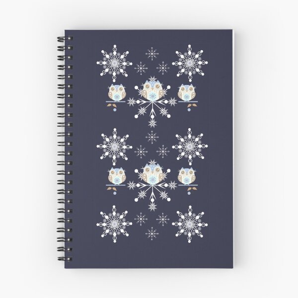 Item preview, Snowflakes and cute owls designed and sold by walstraasart.