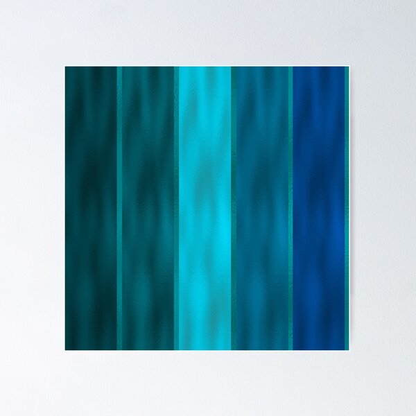 Item preview, Metallic Blue Stripes designed and sold by BloomCatB.