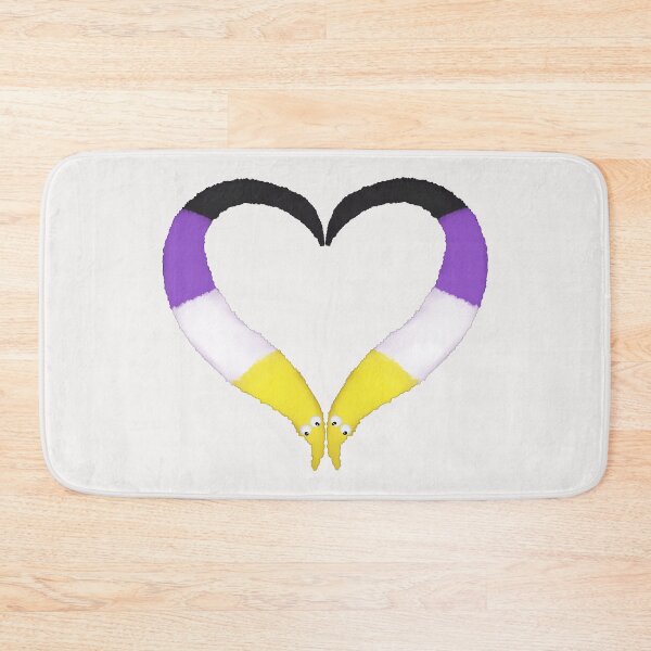 Item preview, Nonbinary Worm on a String Heart designed and sold by guavaowl.