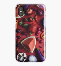 Red and purple food iPhone Case