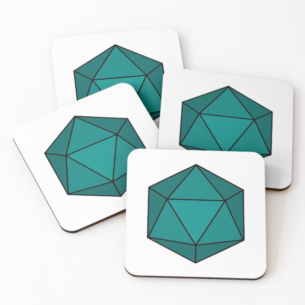 Item preview, Teal Icosahedron D20 designed and sold by BrErr.