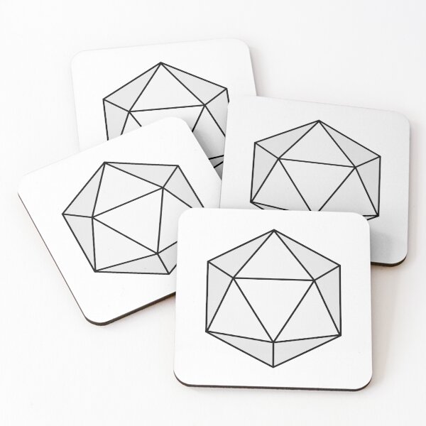 Item preview, White Icosahedron D20 designed and sold by BrErr.