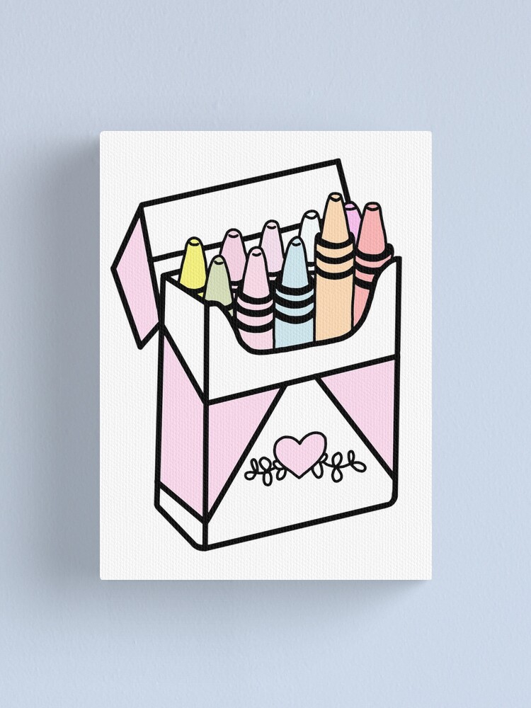 Kawaii Crayon Box Art Board Print for Sale by Iseestars2