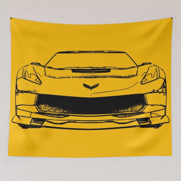 Item preview, Corvette C7 Black Sketch designed and sold by CharlieCreator.