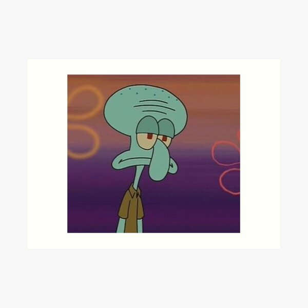 Squidward Aesthetic Art Prints | Redbubble