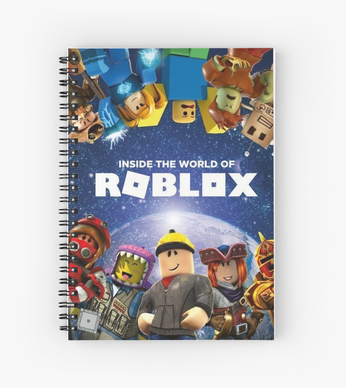 Inside The World Of Roblox Games Spiral Notebook By - roblox laptop sleeve by jogoatilanroso redbubble