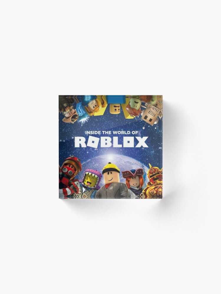 Inside The World Of Roblox Games Acrylic Block By Best5trading Redbubble - blocks world roblox