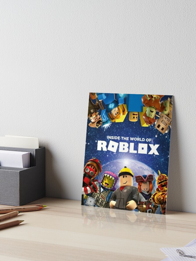 Inside The World Of Roblox Games Art Board Print By Best5trading Redbubble - captain america games on roblox