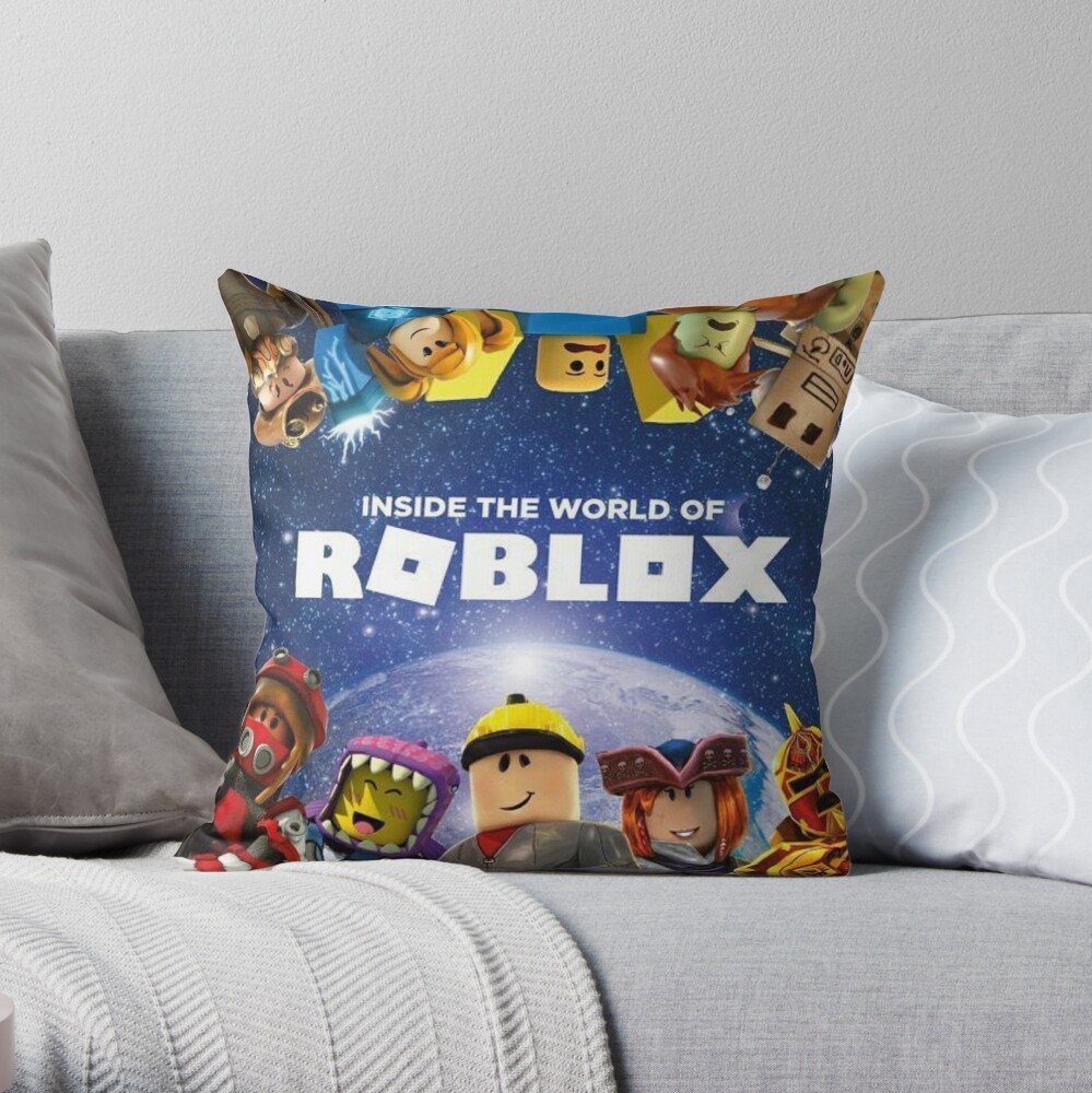 Inside The World Of Roblox Games Throw Pillow By Best5trading