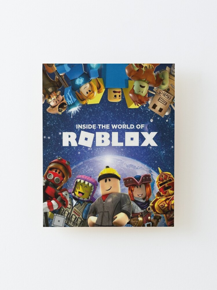 Inside The World Of Roblox Games Mounted Print By Best5trading Redbubble - roblox scout shirt