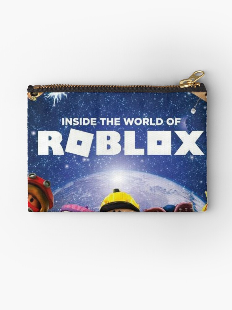 Inside The World Of Roblox Games Zipper Pouch By Best5trading - blue galaxy fade hoodie roblox template