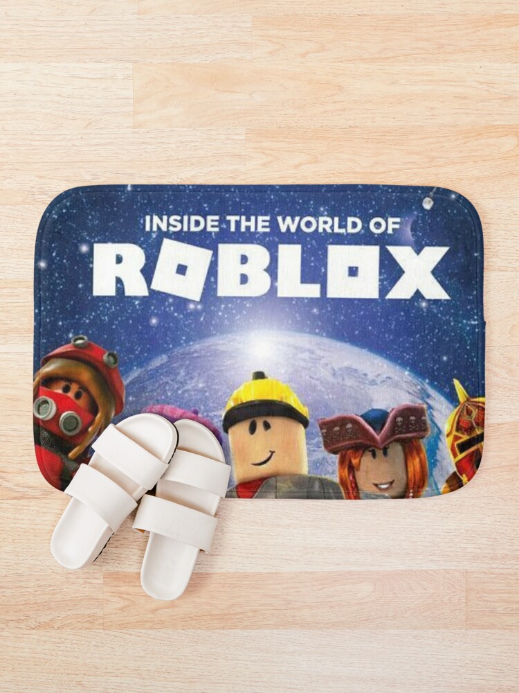 Inside The World Of Roblox Games Bath Mat By Best5trading Redbubble - inside the world of roblox roblox hardcover november