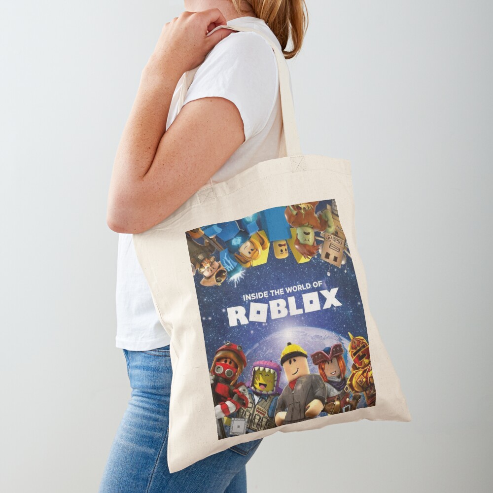 Inside The World Of Roblox Games Tote Bag By Best5trading Redbubble - roblox book bag