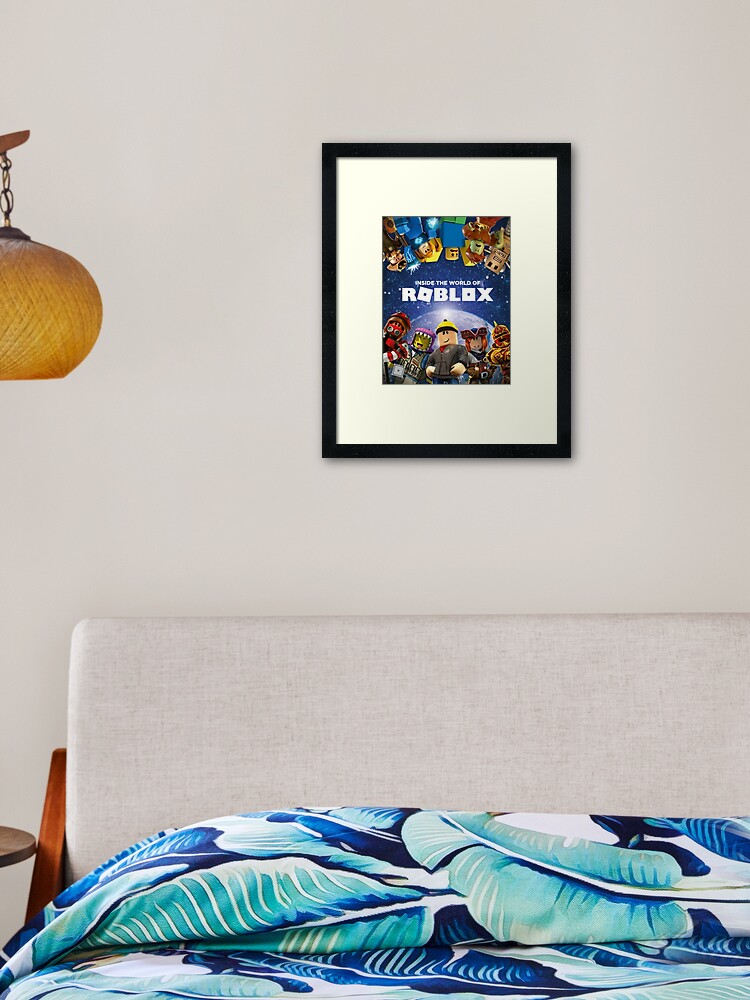 Inside The World Of Roblox Games Framed Art Print By Best5trading Redbubble - details about roblox coloring book premium coloring book with top 10 roblox games inside