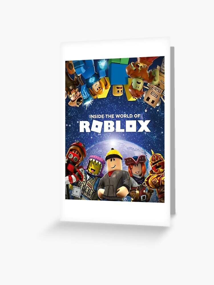 Inside The World Of Roblox Games Greeting Card By Best5trading Redbubble - card games roblox
