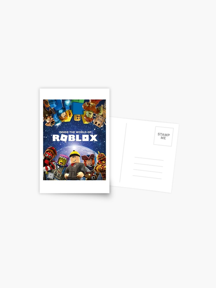 Inside The World Of Roblox Games Postcard By Best5trading Redbubble - roblox on red games spiral notebook by best5trading redbubble