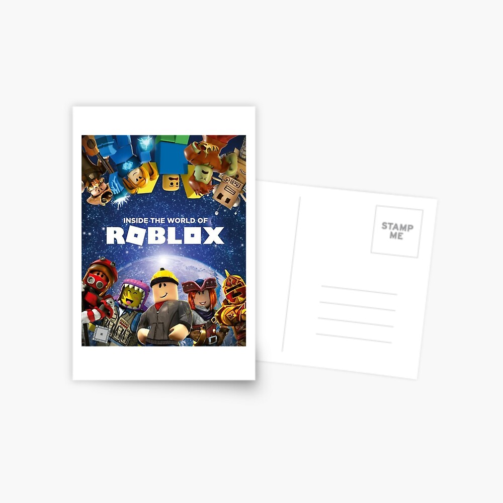 Inside The World Of Roblox Games Postcard By Best5trading Redbubble - roblox log gold pullover hoodie by best5trading redbubble