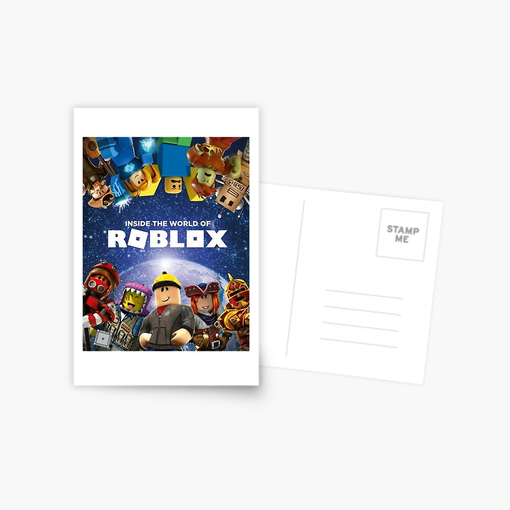 Inside The World Of Roblox Games Postcard By Best5trading Redbubble - wot roblox