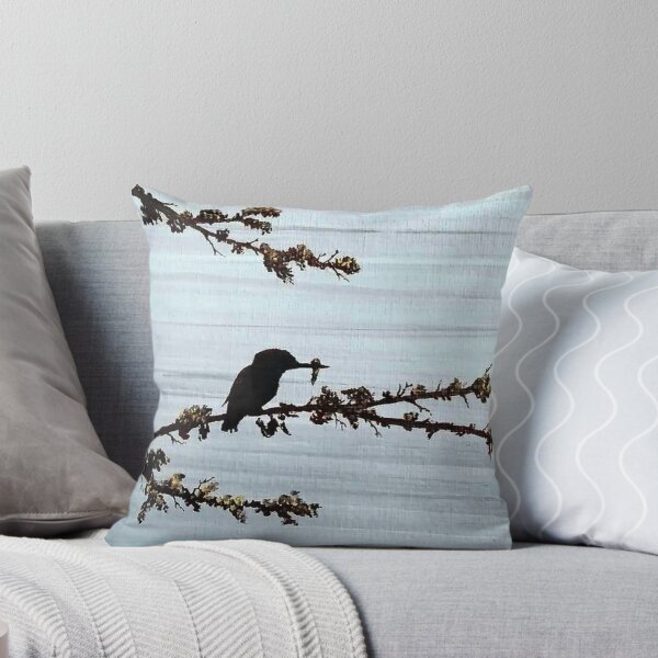 Item preview, Kingfisher Catch - Acrylic painting designed and sold by suzanrobertsart.