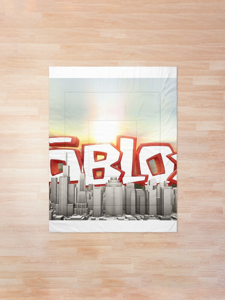 The World Of Roblox Games City Comforter By Best5trading Redbubble - inside the world of roblox games metal print by best5trading redbubble